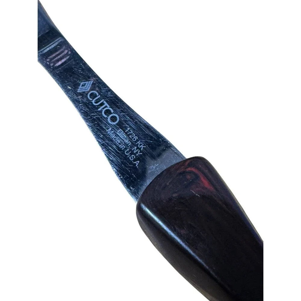 CUTCO 1726 KK Turning Fork Olean NY USA Classic Handle Dark Brown